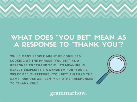 you bet after thank you